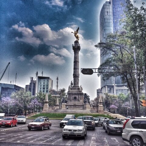 Angel of Independence landmark in Mexico City, Mexico.