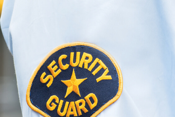 Security Guard arm patch.